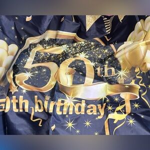Happy 50th birthday banner
